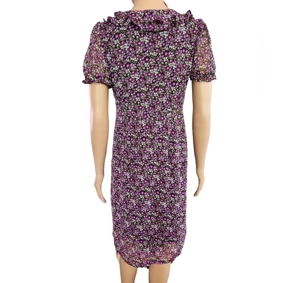 Rabbit Rabbit Rabbit Purple Floral Flitter Dress - Picture 6 of 10